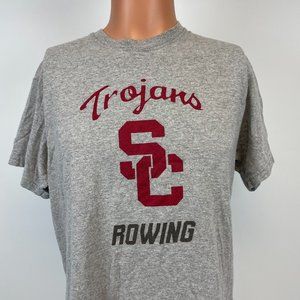 USC Trojans Rowing Crew T Shirt NCAA College Grey Size M